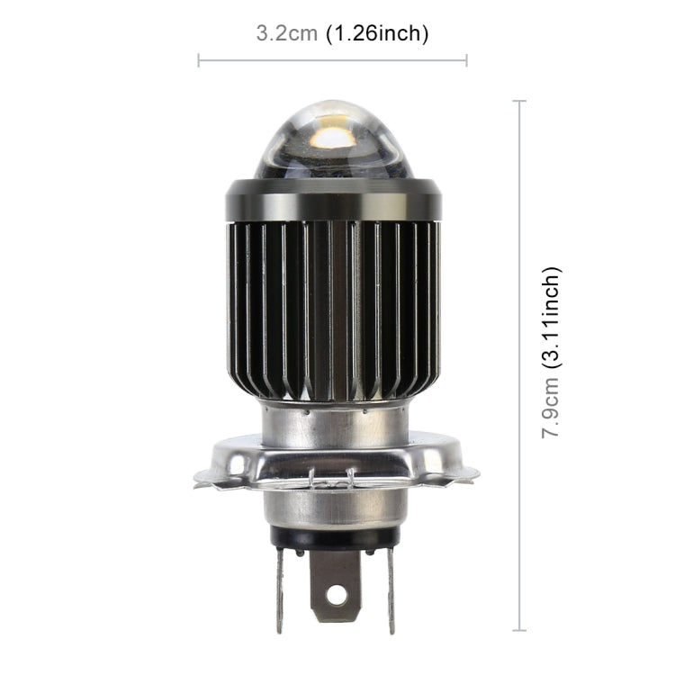 H4 DC12-80V / 10W / 6000K / 3000K / 800LM Bicolor Motorcycle Headlights with Projector Lens, H4 – Durable Build, Easy to Use