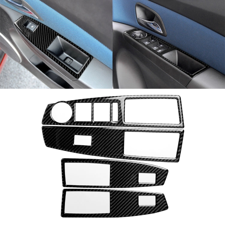 Car Carbon Fiber Window Lift Switch Panel Decorative Sticker for Chevrolet Cruze 2009-2015, Right Drive, Window Lift Switch(RH) Window Lift Switch(RH)