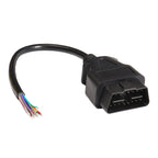 16PIN Male OBD Cable Opening Line OBD 2 Extension Cable for Car Diagnostic Scanner, Cable Length: 100cm, 100cm 100cm