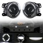 2 PCS 4 inch Car LED Angel Eyes Spotlight Modified Fog Lights for Jeep Wrangler / Dodge / Chrysler PT Cruiser, For Jeep / Dodge For Jeep Dodge