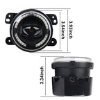 2 PCS 4 inch Car LED Angel Eyes Spotlight Modified Fog Lights for Jeep Wrangler / Dodge / Chrysler PT Cruiser, For Jeep / Dodge