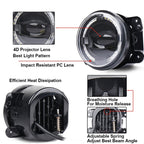 2 PCS 4 inch Car LED Angel Eyes Spotlight Modified Fog Lights for Jeep Wrangler / Dodge / Chrysler PT Cruiser, For Jeep / Dodge