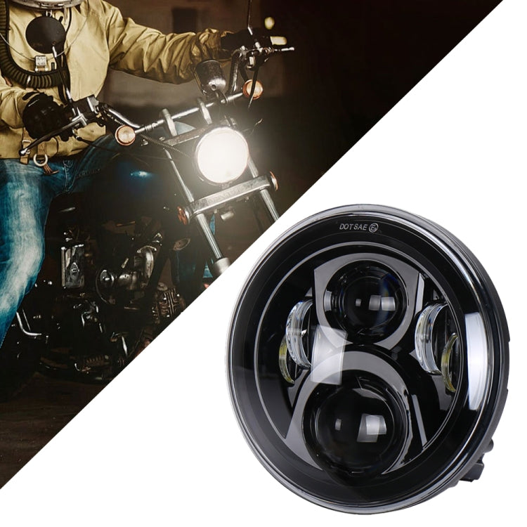 7 inch Round LED Motorcycle Headlight Modified Spotlight for Honda, For Honda, For Honda Silver For Honda Black