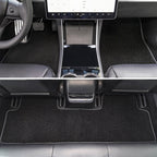 3 in 1 Car Velvet Foot Mat for Tesla Model 3 before 2021, for Tesla Model 3 before 2021 for Tesla Model 3 before 2021