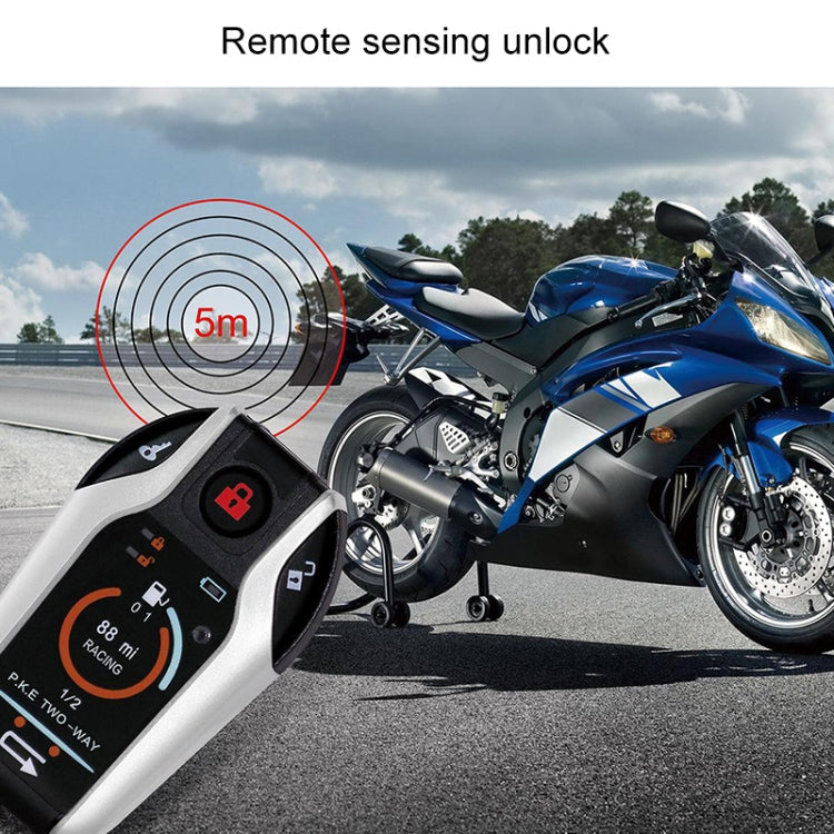 Universal Motorcycle Alarm Bidirectional Anti-theft Device with Induction Remote Control, Anti-theft Device – Waterproof