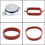 4x22mm Car Swirl Flap Air Intake Aluminum Gasket Remove Repair Kit, 22mm(Silver)