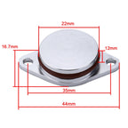 4x22mm Car Swirl Flap Air Intake Aluminum Gasket Remove Repair Kit, 22mm(Silver)