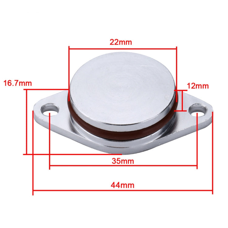 4x22mm Car Swirl Flap Air Intake Aluminum Gasket Remove Repair Kit, 22mm(Silver)