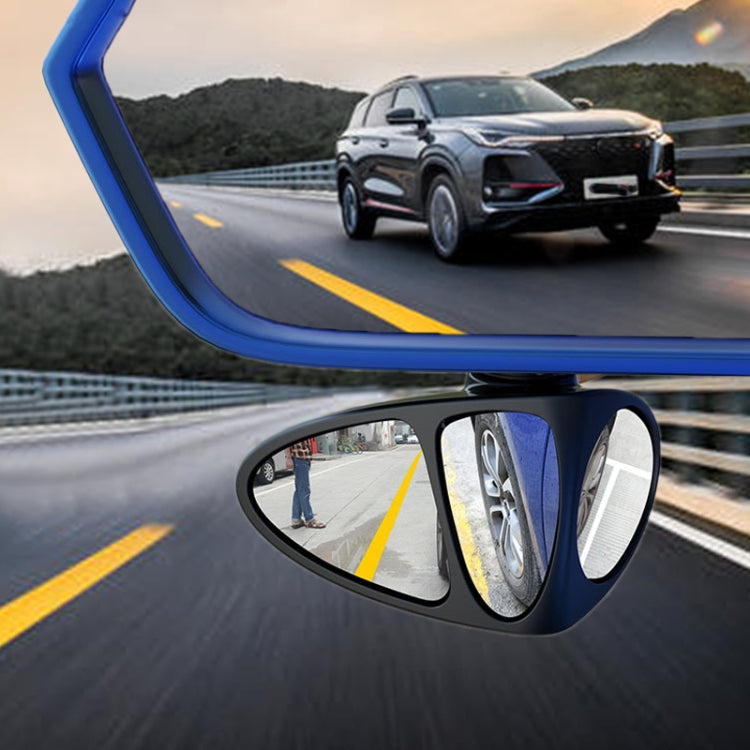 3R-151 3 in 1 Car Rearview Auxiliary Blind Spot Mirror Rear View 146 Front Wheel Mirror for Left Side, 3 in 1 Black Left 3 in 1 Black Left