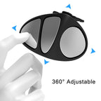 3R-151 3 in 1 Car Rearview Auxiliary Blind Spot Mirror Rear View 146 Front Wheel Mirror for Left Side, 3 in 1 Black Left