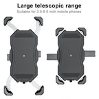 Motorcycle / Bicycle Semi-automatic Contraction Fixing Bracket Phone Holder, Phone Holder