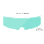 Motorcycle Helmet Visor Anti-fog Shield Helmet Film, 24.5x7.5cm