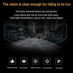 Motorcycle Helmet Visor Anti-fog Shield Helmet Film, 24.5x7.5cm