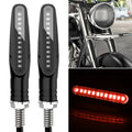 2 PCS D12V / 1W Motorcycle LED Waterproof Side Lights Turn Signal Light, Turn Light (Red Light) Turn Light (Red Light) Red Light