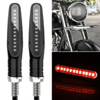 2 PCS D12V / 1W Motorcycle LED Waterproof Side Lights Turn Signal Light, Turn Light (Red Light) Turn Light (Red Light) Red Light