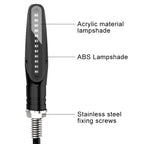 2 PCS D12V / 1W Motorcycle LED Waterproof Side Lights Turn Signal Light, Turn Light (Red Light)