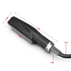 2 PCS D12V / 1W Motorcycle LED Waterproof Side Lights Turn Signal Light, Turn Light (Red Light)