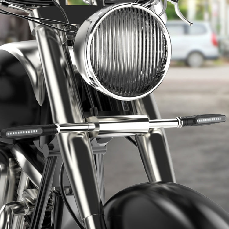 2 PCS D12V / 1W Motorcycle LED Waterproof Side Lights Turn Signal Light, Turn Light (Red Light)