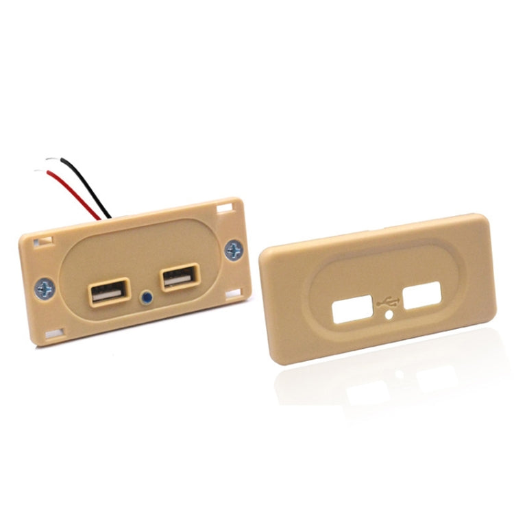 4.8A Short Cable RV Bus Modified Car Charger Dual USB Charger, 4.8A