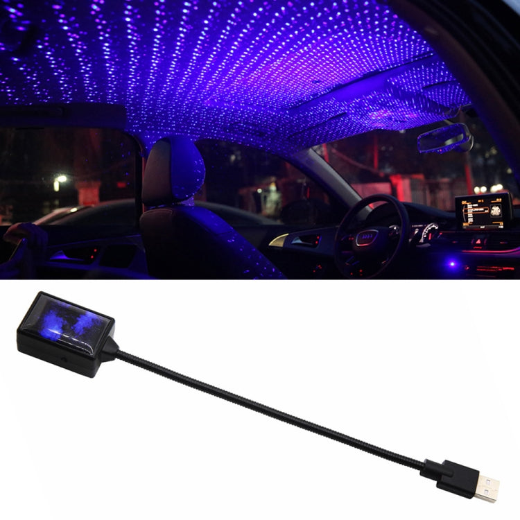 5V 0.1W IPX4 Car Rotating Star Lights Starry Sky Atmosphere Lamp, C-206 (Blue Light), C-206 (Red Light) C-206 (Blue Light) Blue Light