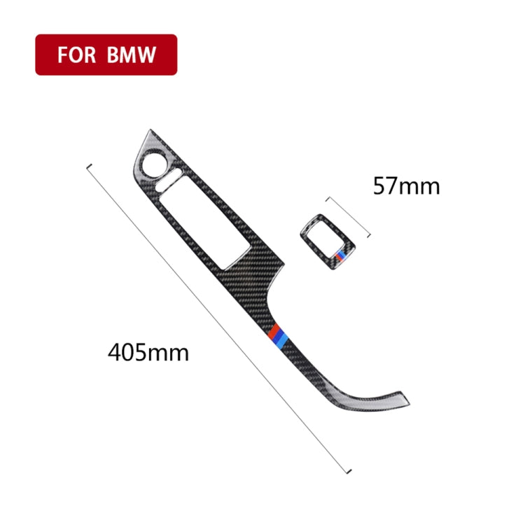 2 in 1 Three Color Carbon Fiber Car Right Driving Lifting Panel Decorative Sticker for BMW E92 2005-2012, For BMW (Right Driving)
