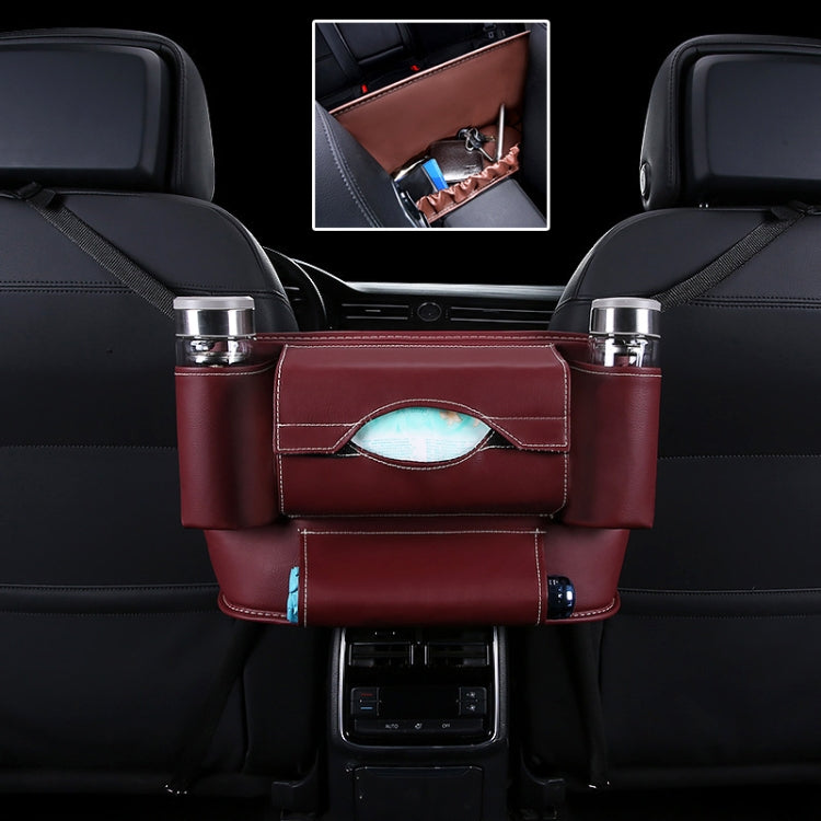 Car Front Seat Hanging Bag Paper Towel / Water Cup Storage Bag, Paper Towel / Water Cup (Red), Paper Towel / Water Cup (Wine Red), Paper Towel / Water Cup (Brown), Paper Towel / Water Cup (Black), Paper Towel / Water Cup, Paper Towel / Water Cup... Paper Towel Water Cup (Wine Red) Wine Red