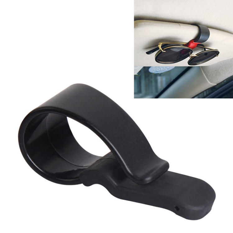 Multifunctional Car Glasses Mount Holder Card Bill Storage Clip Black