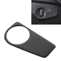 Car Carbon Fiber Headlight Switch Panel Decorative Sticker for Volkswagen Tiguan L 2019-2021, Low Configuration, Headlight Switch, Low Configuration Headlight Switch, Low Configuration