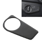Car Carbon Fiber Headlight Switch Panel Decorative Sticker for Volkswagen Tiguan L 2019-2021, Low Configuration, Headlight Switch, Low Configuration Headlight Switch, Low Configuration