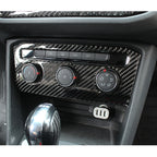 Car Carbon Fiber Air Conditioning Panel Decorative Sticker for Volkswagen Tiguan L 2019-2021, Low Configuration, Air Conditioning Panel, Low Configuration