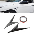 Modified Fender Side Wing Sticker Blade Side Shark Gill Car Body Decorative Sticker for Honda 10th Generation Civic, Carbon Fiber, Carbon Fiber Carbon Fiber