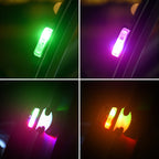 2 PCS Car LED Door Warning Lights Anti-collision Door Opening Lamp Flashing Lights, Door Warning Lights (Silver) – Magnetic