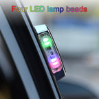 2 PCS Car LED Door Warning Lights Anti-collision Door Opening Lamp Flashing Lights, Door Warning Lights (Silver) – Magnetic