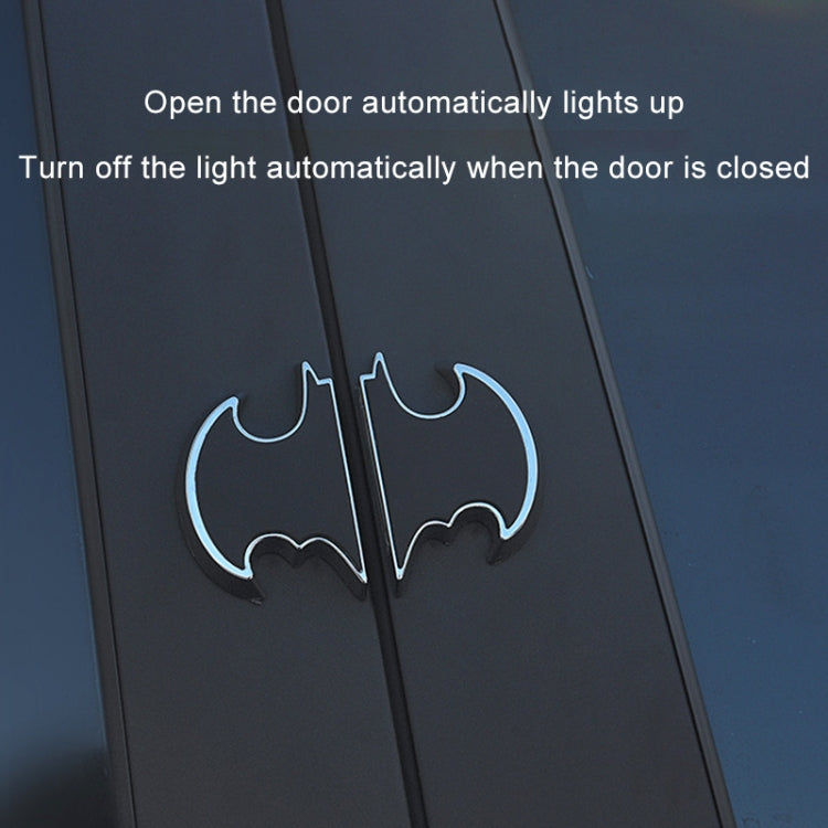 2 PCS Car LED Door Warning Lights Anti-collision Door Opening Lamp Flashing Lights, Door Warning Lights (Silver) – Magnetic