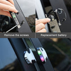 2 PCS Car LED Door Warning Lights Anti-collision Door Opening Lamp Flashing Lights, Door Warning Lights (Silver) – Magnetic