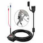 Quick Charging Waterproof Motorcycle USB Phone Charger Adapter, Cable Length: 2.27m, USB Phone Charger Adapter USB Phone Charger Adapter