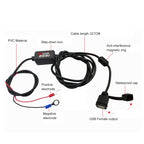 Quick Charging Waterproof Motorcycle USB Phone Charger Adapter, Cable Length: 2.27m, USB Phone Charger Adapter