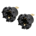 TK-203 1 Pair H7 Halogen Headlight Holder for Mazda 3 5 323 / Kawasaki ER6-F 2002-2005, For Mazda 3 5 323 For Mazda 3 5 323