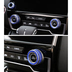 3 PCS Car Metal Air Conditioner Knob Case for Honda CR-V 2017, For Honda CR-V 2017 (Blue), For Honda CR-V 2017 (Red)