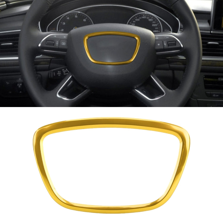 Car Auto Steering Wheel Ring Cover Trim Sticker Decoration for Audi – Durable Build, Easy to Use Gold