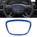 Car Auto Steering Wheel Ring Cover Trim Sticker Decoration for Audi – Durable Build, Easy to Use Blue