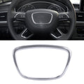 Car Auto Steering Wheel Ring Cover Trim Sticker Decoration for Audi Silver