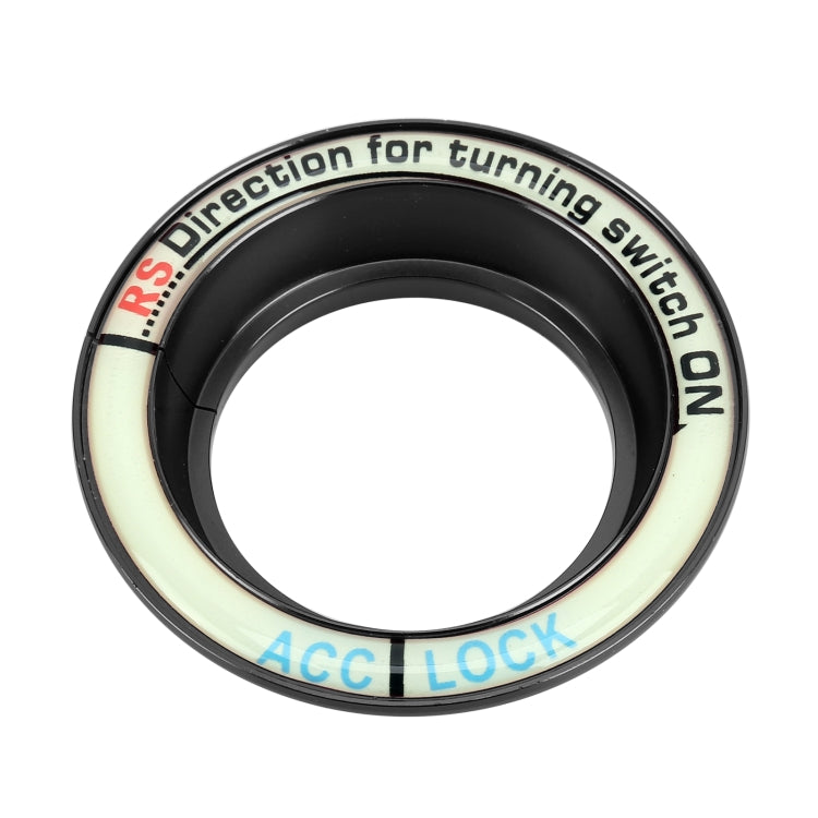 For Ford Fluorescent Aluminum Alloy Ignition Key Ring, Inside Diameter: 3.2cm, For Ford (Black), For Ford (Gold), For Ford (Red), For Ford (Silver), For Ford (Sky Blue)