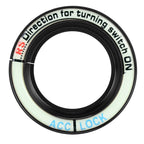 For Ford Fluorescent Aluminum Alloy Ignition Key Ring, Inside Diameter: 3.2cm, For Ford (Black), For Ford (Gold), For Ford (Red), For Ford (Silver), For Ford (Sky Blue)