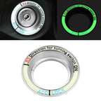 For Ford Fluorescent Aluminum Alloy Ignition Key Ring, Inside Diameter: 3.2cm, For Ford (Black), For Ford (Gold), For Ford (Red), For Ford (Silver), For Ford (Sky Blue)
