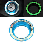For Ford Fluorescent Aluminum Alloy Ignition Key Ring, Inside Diameter: 3.2cm, For Ford (Black), For Ford (Gold), For Ford (Red), For Ford (Silver), For Ford (Sky Blue)