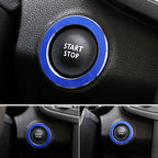 For Renault Metal Ignition Key Ring, Inside Diameter: 4.8cm, For Renault (Blue), For Renault (Red)