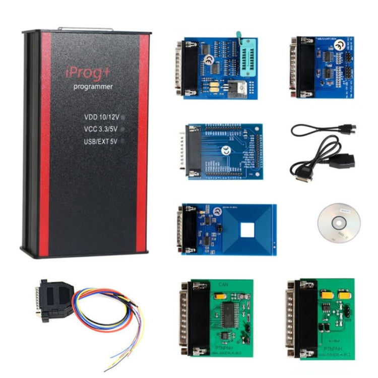 Iprog+ Pro V48 Car Key Programmer Odometer Correction Airbag Reset Tool, V48 V48