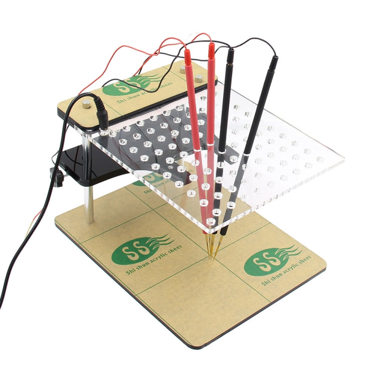Car LED BDM Frame Holder BDM ECU Brush Test Stand with 4 Probe Pens, US Plug, BDM ECU Brush Test Stand – Durable Build, Easy to Use