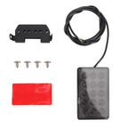 DC12V 1W Car Square Highlight Brake Lights Reversing Light with 15LEDs SMD-3528, Square (Black), Square (Red), Square (Transparent) – Durable Build, Easy to Use